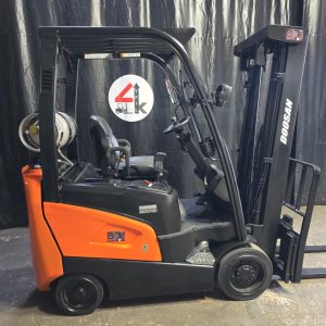 2022 Doosan GC18S-9, 3500 LB, 3-Stage Mast 187”, LPG Forklift